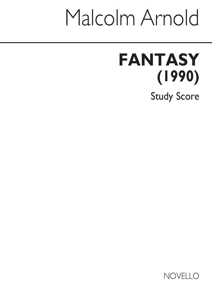 Fantasy For Recorder and String Quartet Op.140 (Study Score)