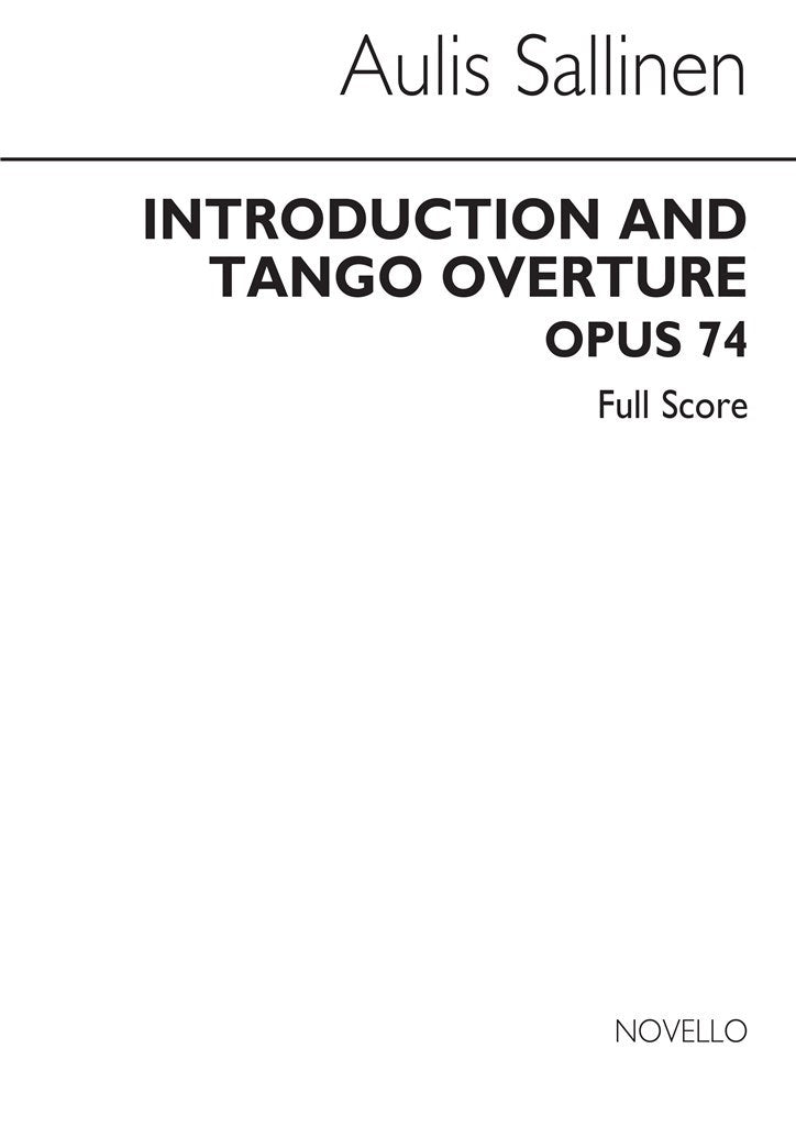 Introduction and Tango Overture (Score Only)