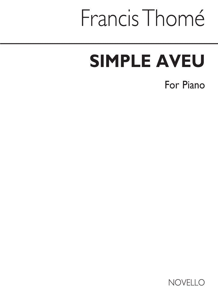 Simple Aveu (Piano)