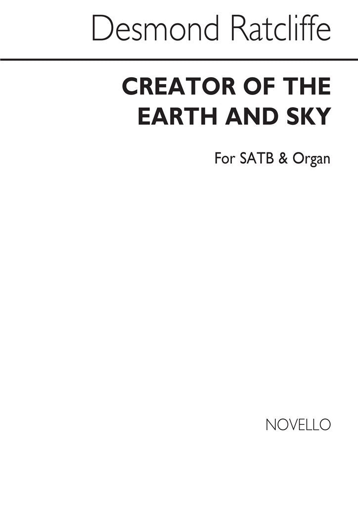 Creator of The Earth and Sky for SATB Chorus