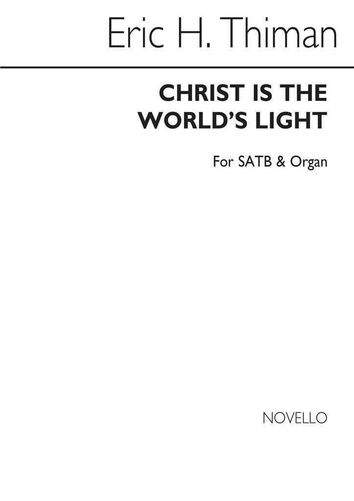 Eric Christ Is The World's Light Satb