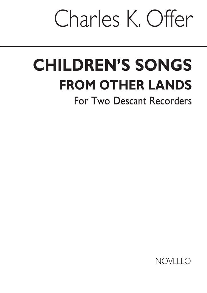 Children's Songs From Other Lands