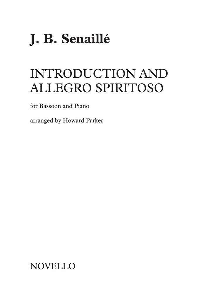 Senaille Introduction & Allegro Spiritoso