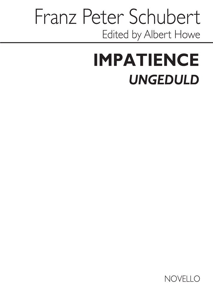 Impatience (Vocal and Piano)