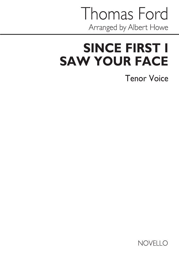 Since First I Saw Your Face (Tenor Voice and Piano)