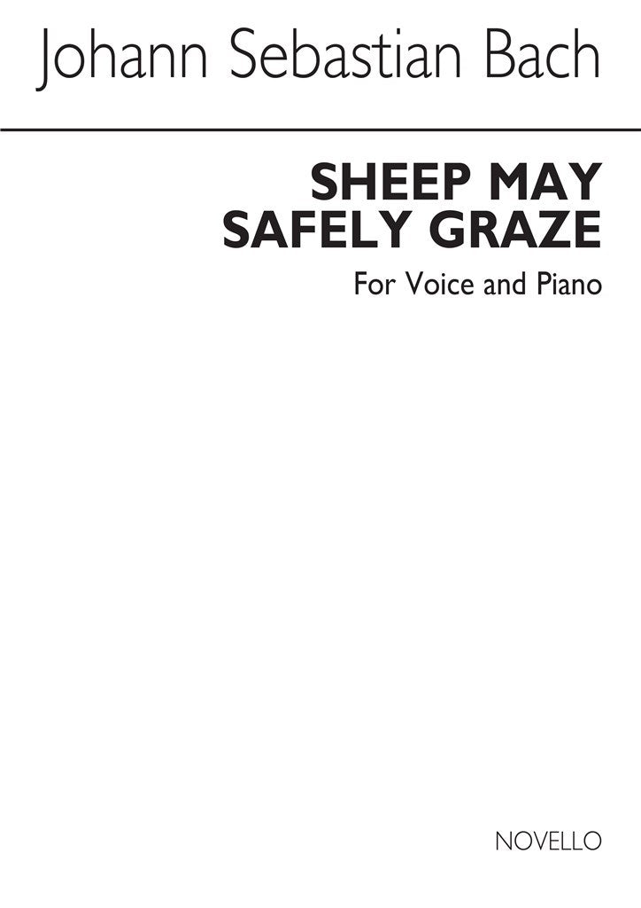 Sheep May Safely Graze - Voice/Piano