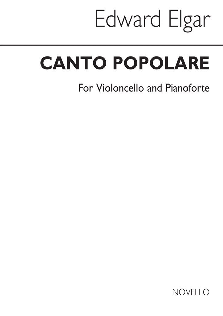 Canto Populare (Cello and Piano)