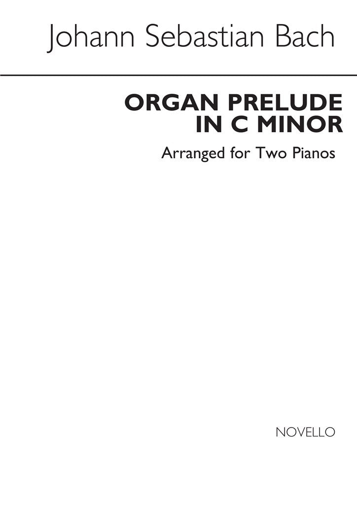 Organ Prelude In C Minor Piano Duet