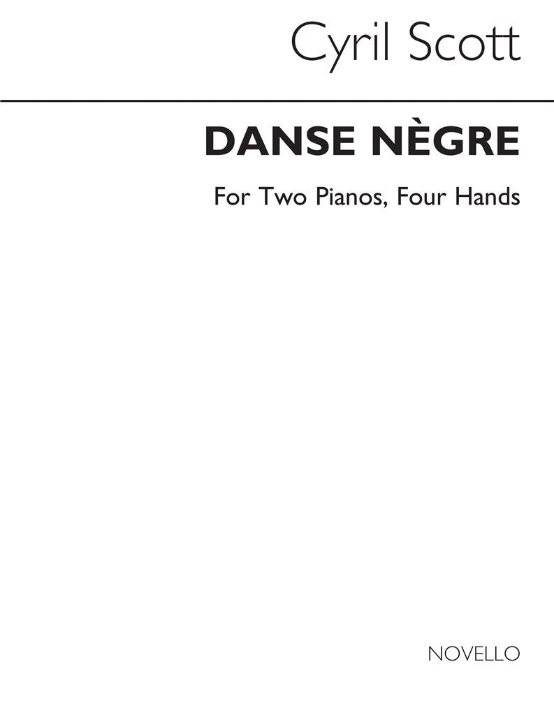 Danse Negre For Two Pianos