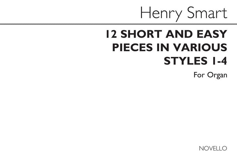 12 Short And Easy Pieces in Various Styles, book 1