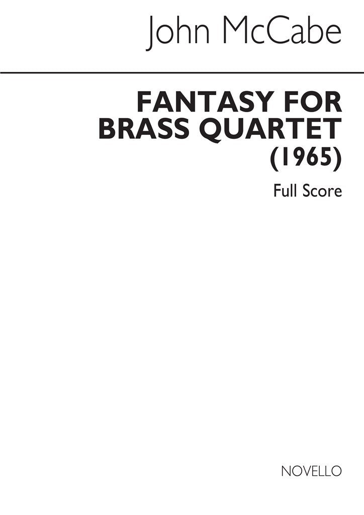 John McCabe: Fantasy For Brass Quartet Op.35