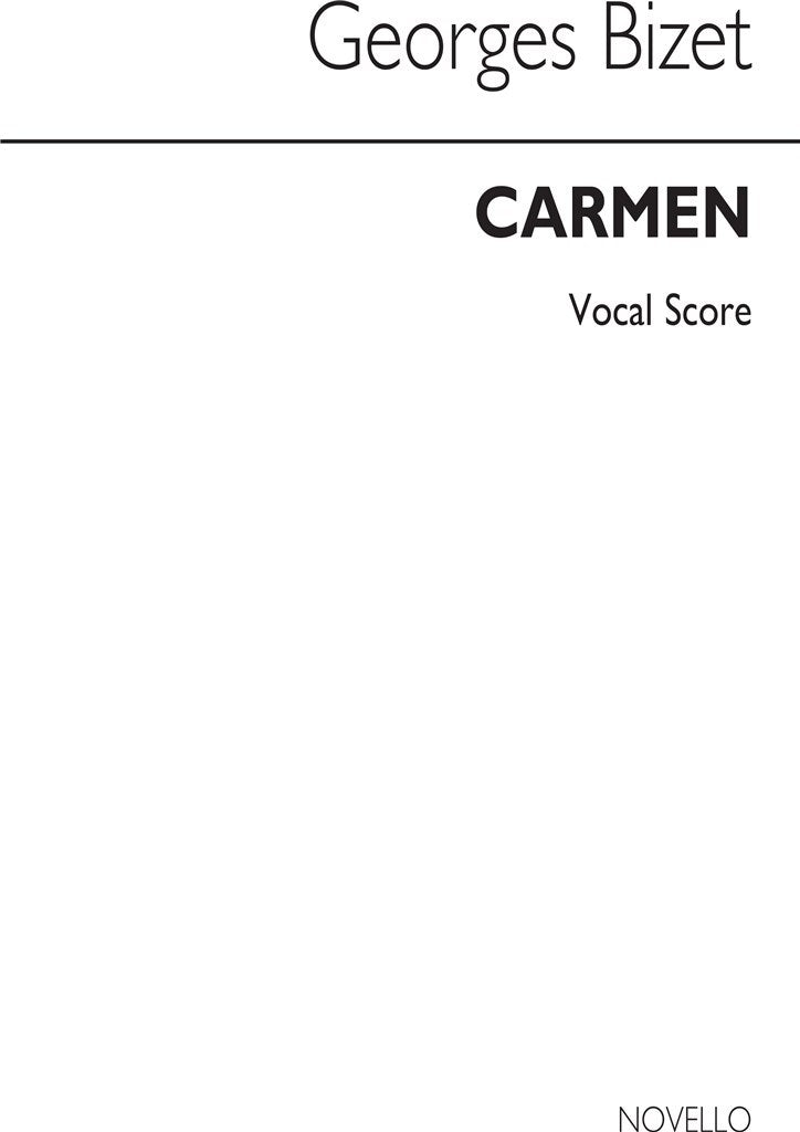 Carmen (Vocal Score- Abridged Concert Version)