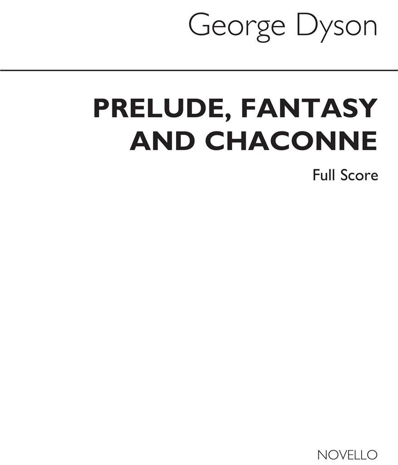 Prelude Fantasy and Chaconne