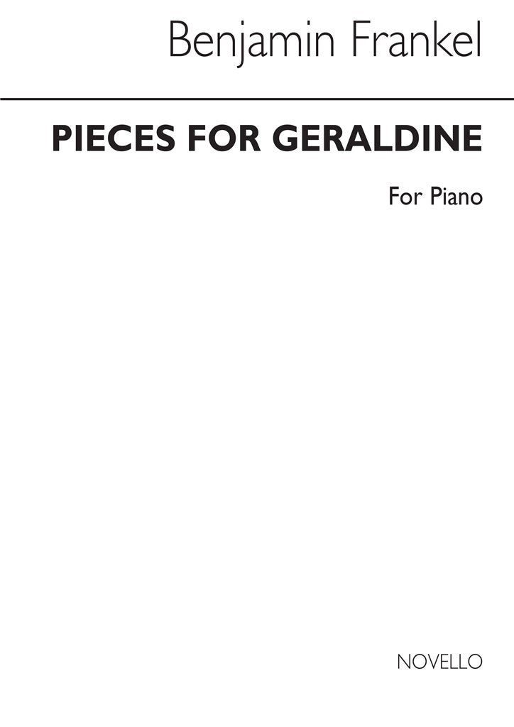 Pieces For Geraldine for Solo Piano