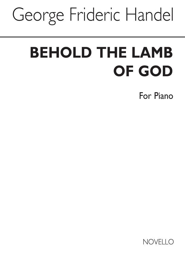 Gf Behold the Lamb of God (Messiah) Organ