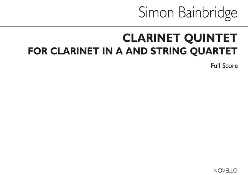 Clarinet Quintet (Score Only)