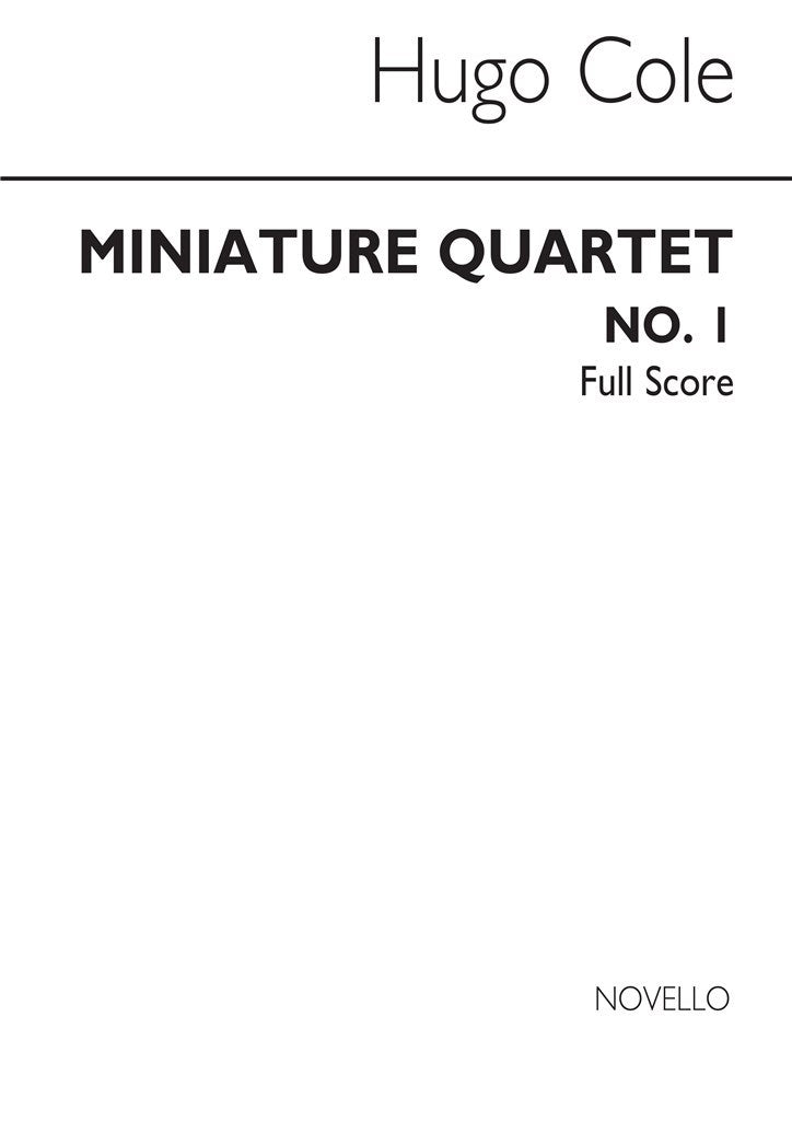 Miniature Quartet No.1