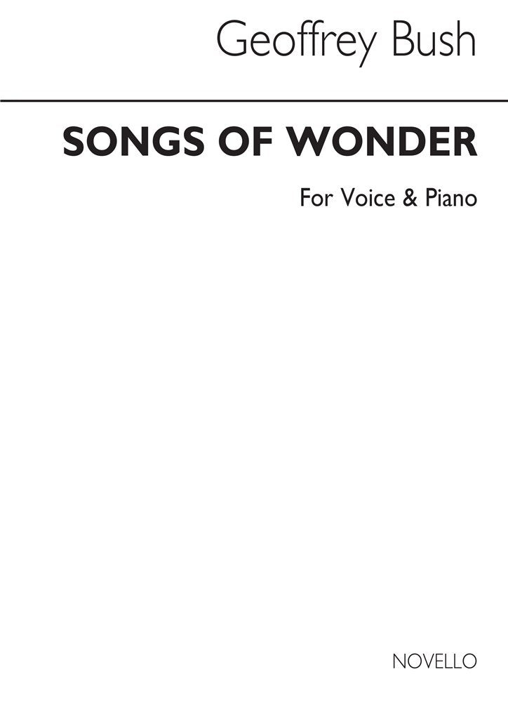 Songs of Wonder for Voice and Piano