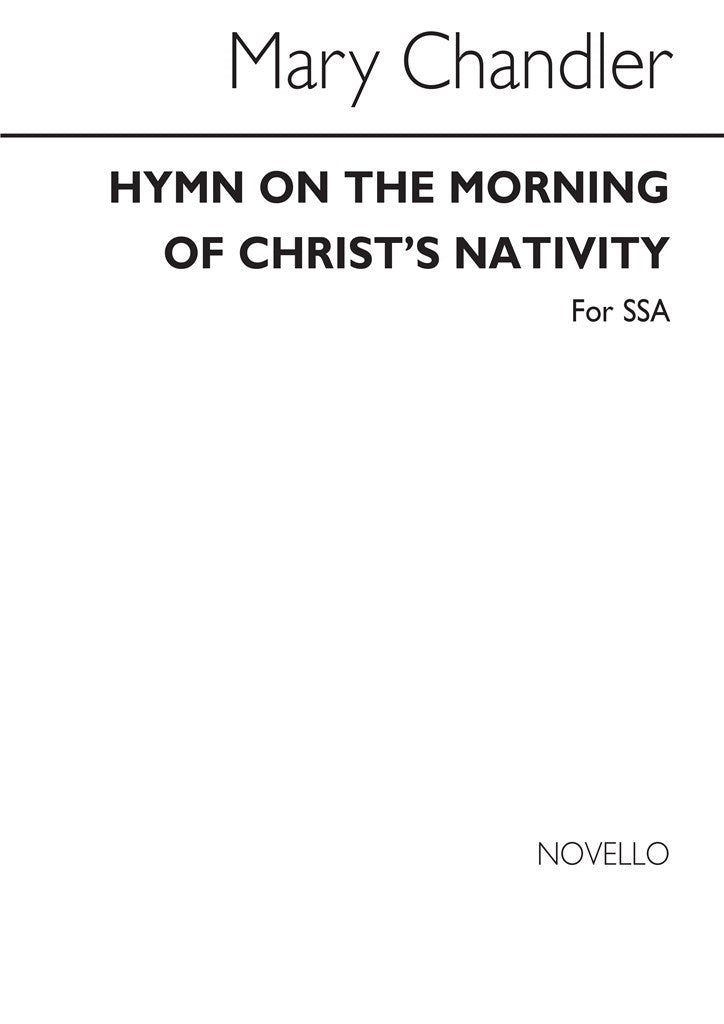 Hymn On The Morning of Christ's Nativity