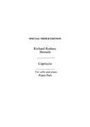 Capriccio for Cello and Piano accompaniment