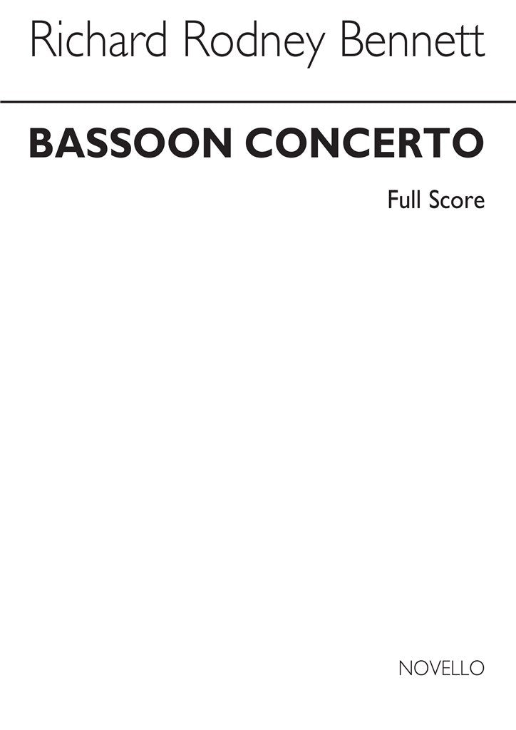 Concerto For Bassoon and Strings (Full Score)