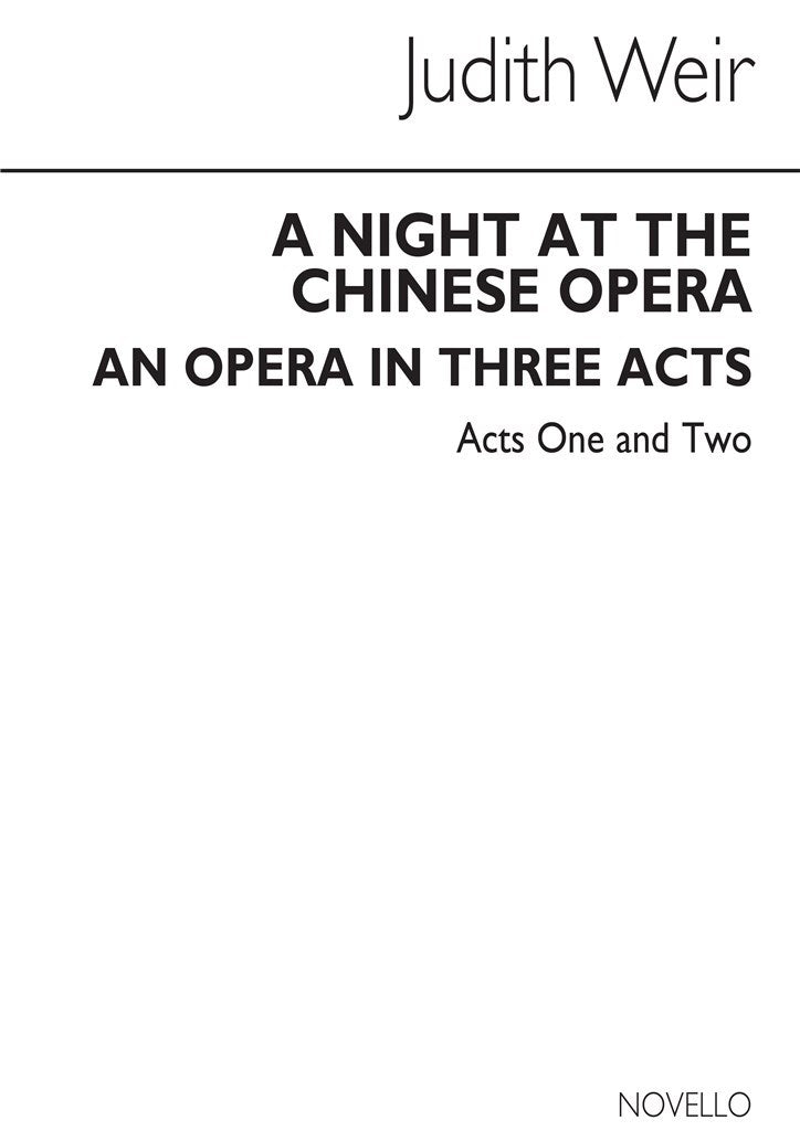 A Night At The Chinese Opera (Miniature Score)