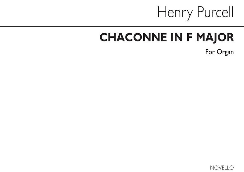 Chaconne in F Major for Organ