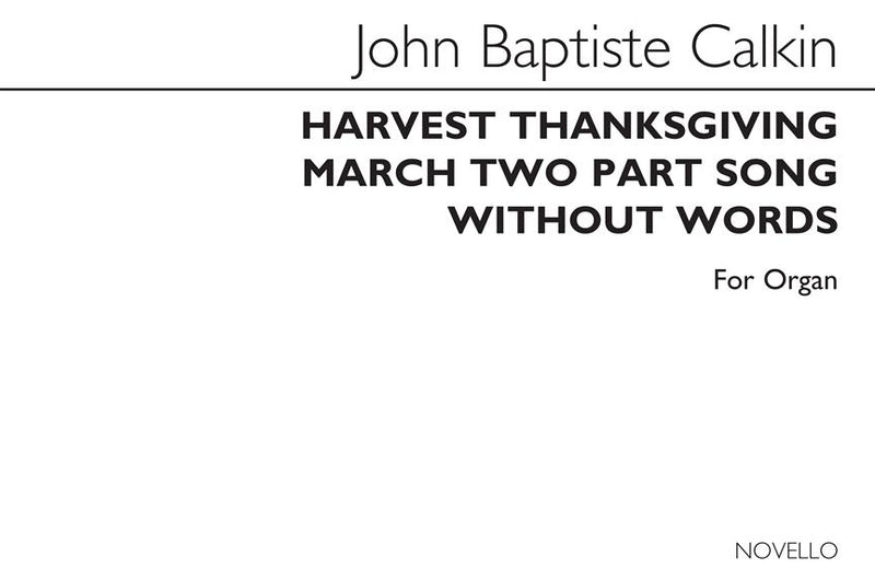 Harvest Thanksgiving March And Two-Part Song