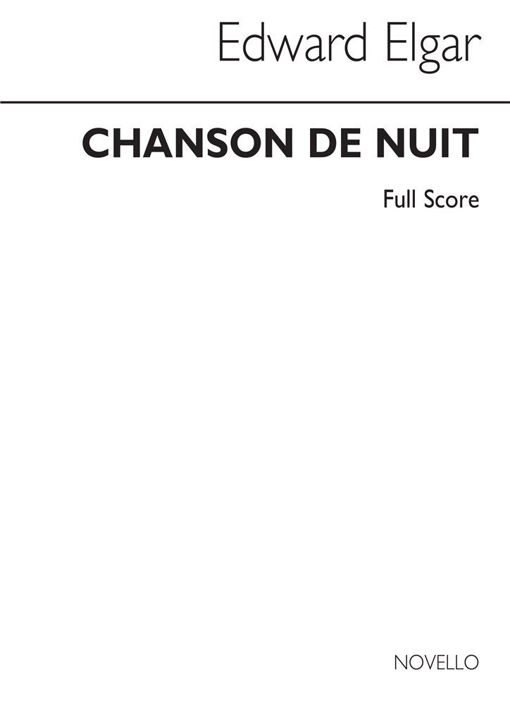 Chanson de Nuit (Full Score)