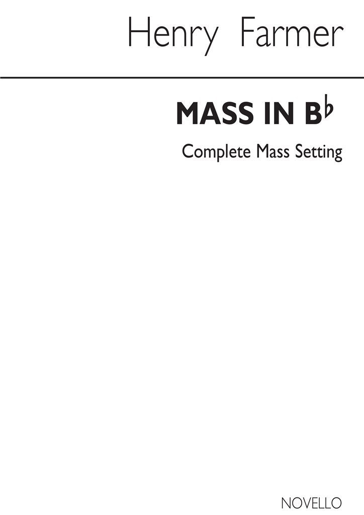 Mass In B Flat - Complete Mass Setting