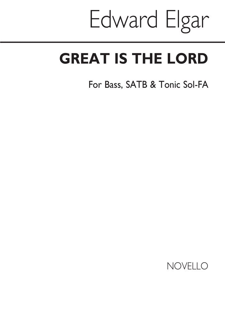 Great Is The Lord - Psalm 48 (Bass Solo/SATB)