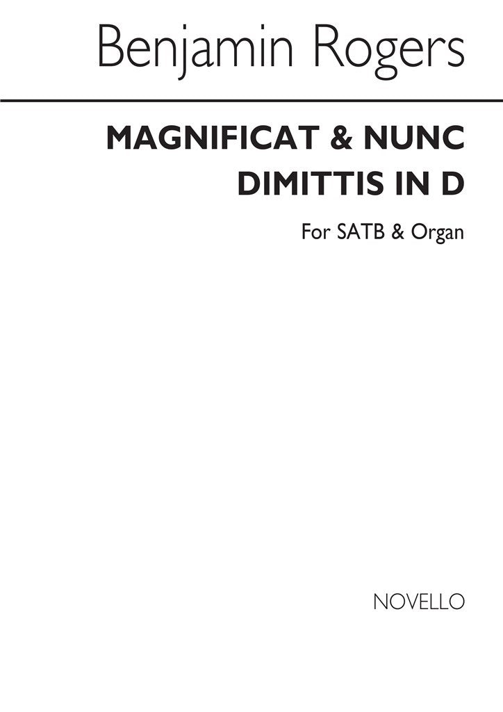 Magnificat and Nunc Dimittis In D