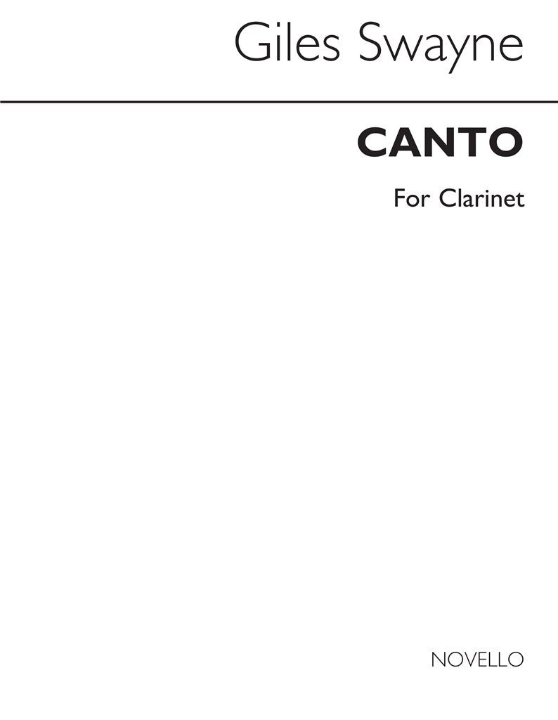 Canto For Clarinet