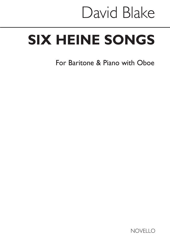 Six Heine Songs (Baritone Oboe and Piano)