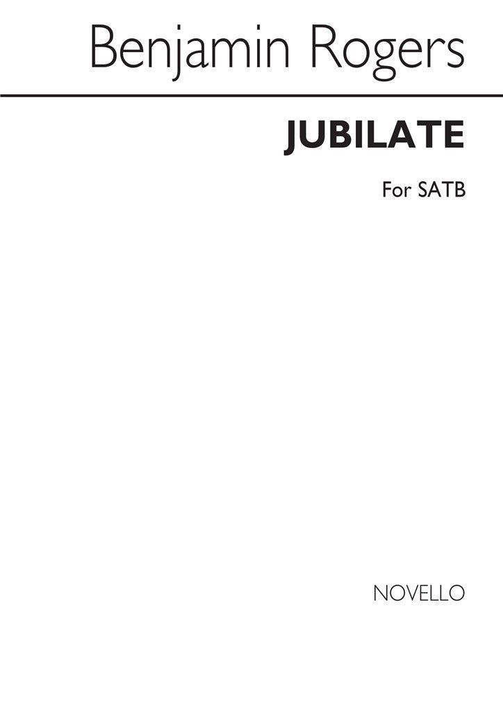 Jubilate For Soprano Alto Tenor and Bass