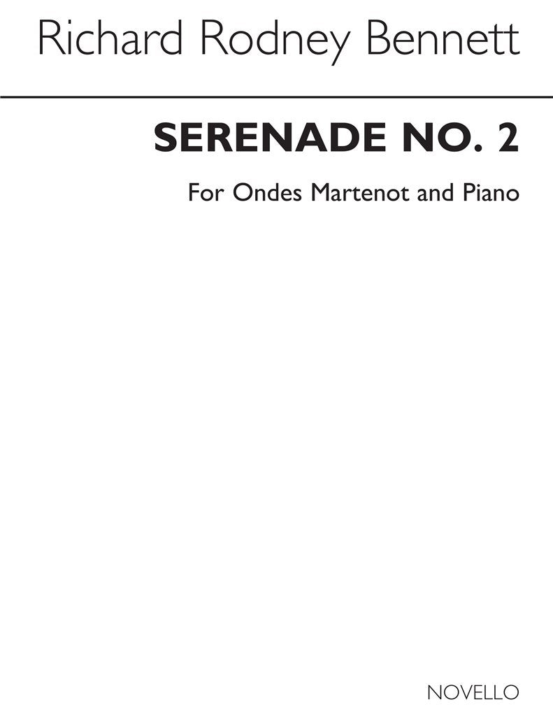 Serenade No.2 (Ondes Martinot and Piano)