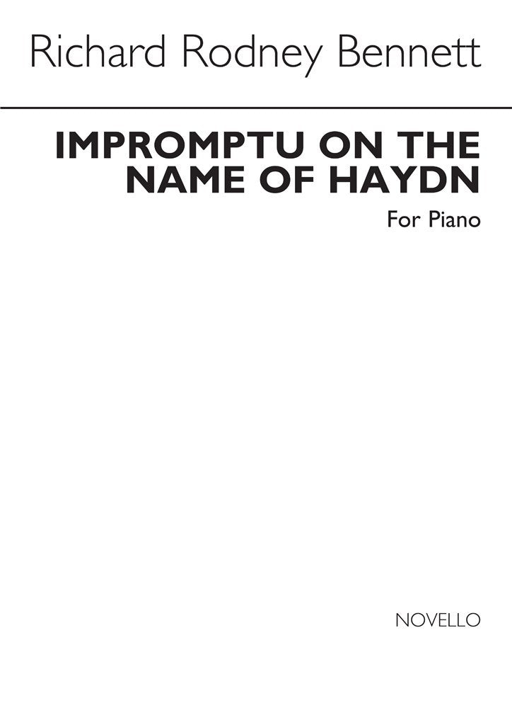 Rr Impromptu On The Name of Haydn
