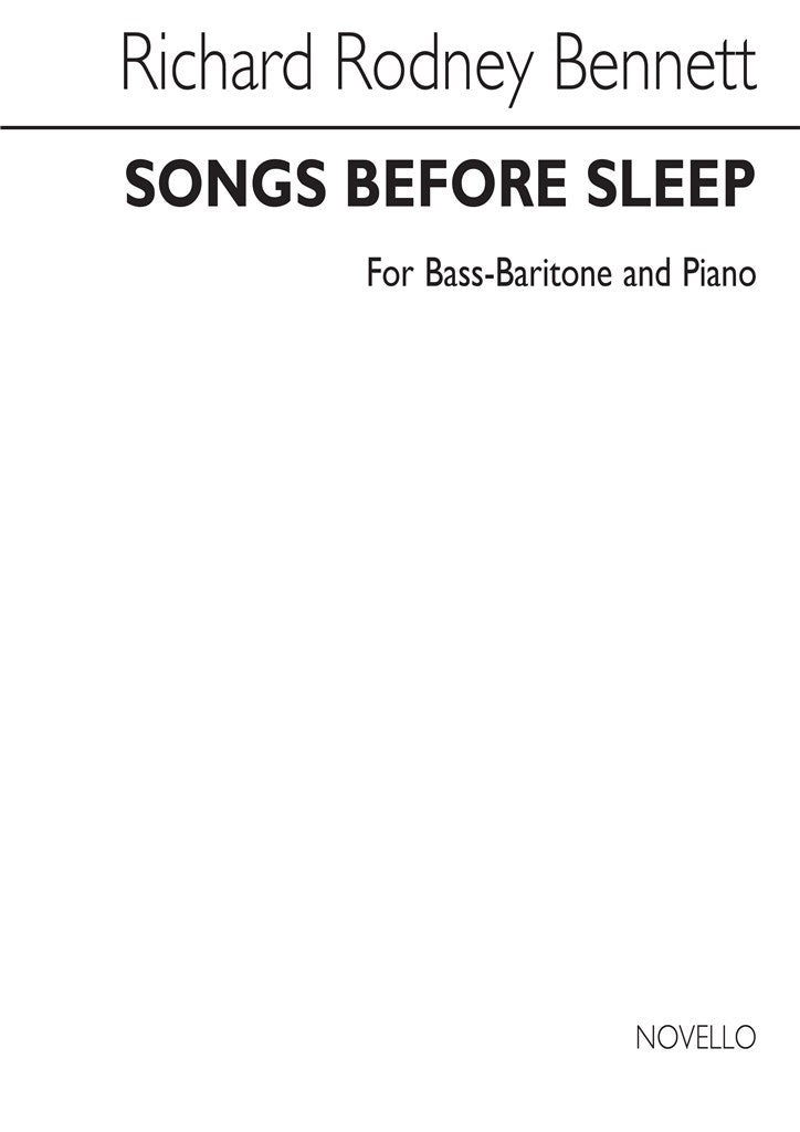 Songs Before Sleep (Bass-Baritone)