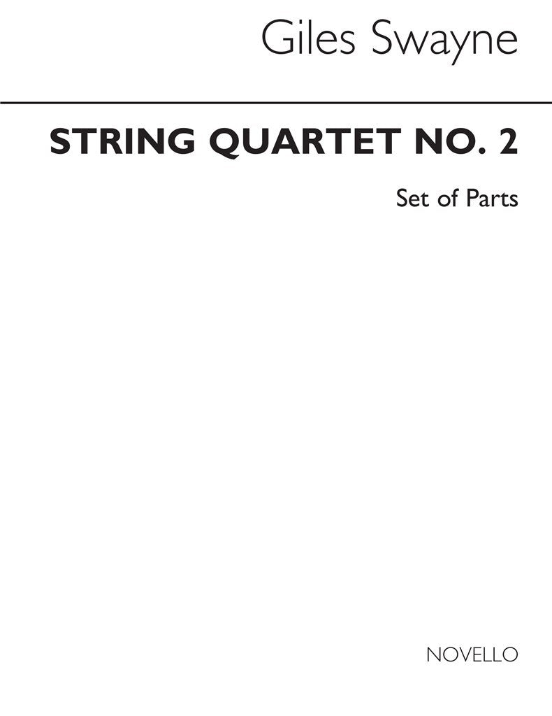 String Quartet No 2 Parts Only