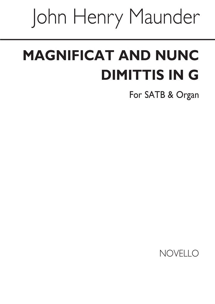 Magnificat And Nunc Dimittis In G