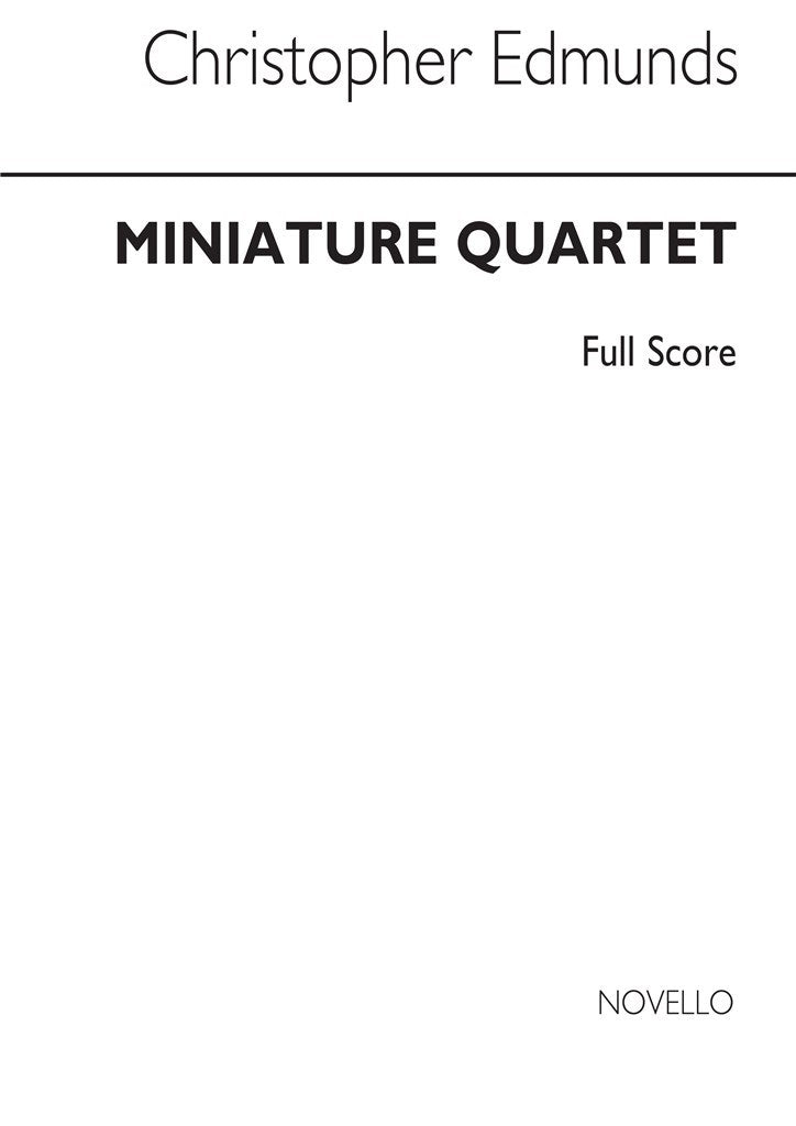 Miniature Quartet Score