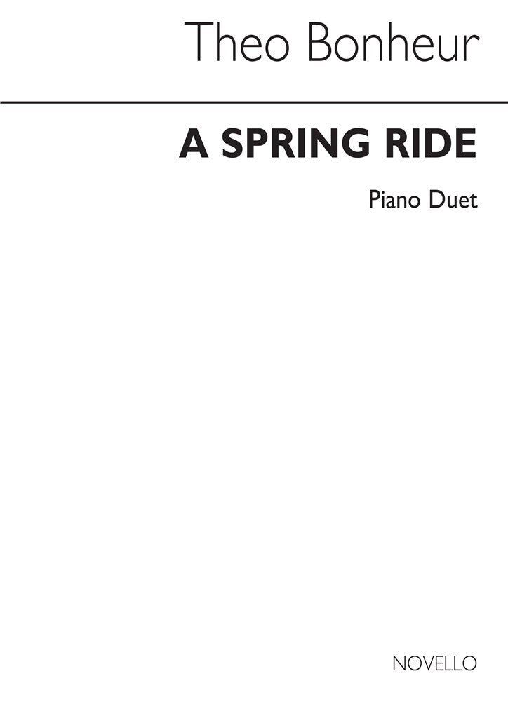 Bonheur A Spring Ride Pf Duet