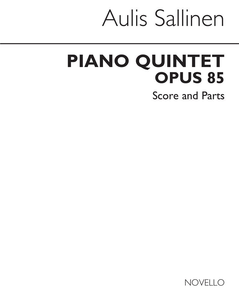 Piano Quintet Op.85 (Score & Parts)