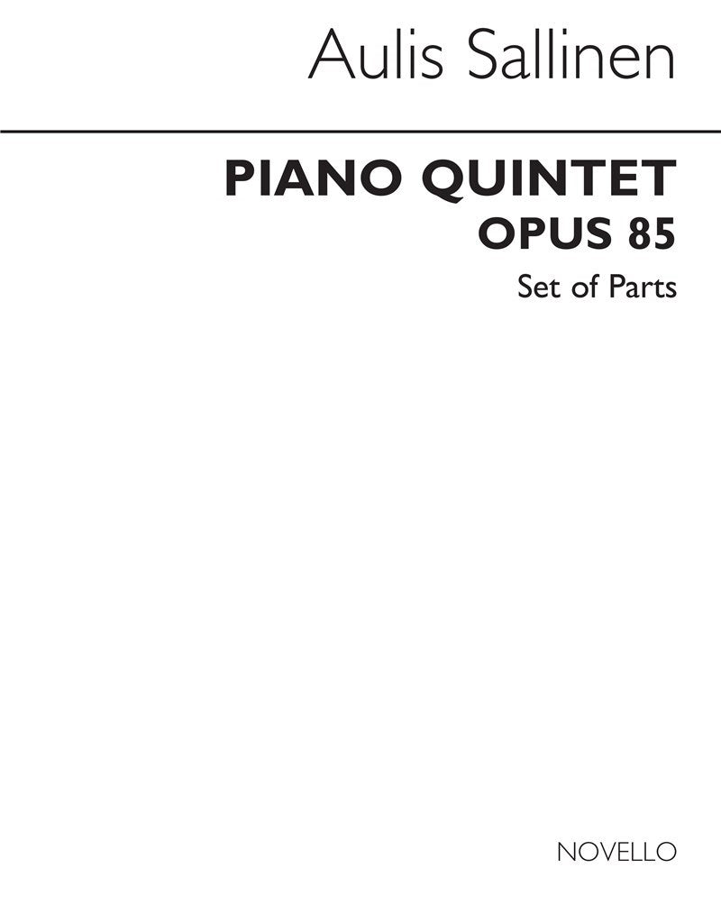 Piano Quintet Op.85 (Set of Parts)