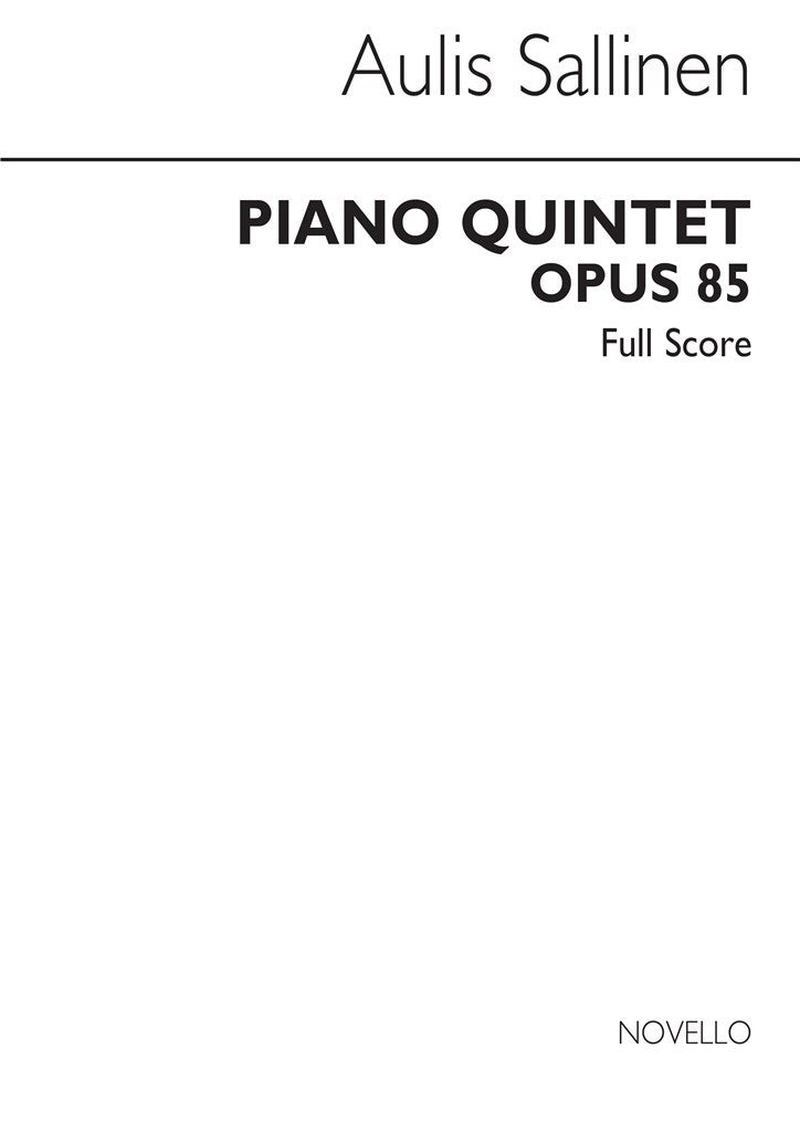 Piano Quintet Op.85 (Score Only)