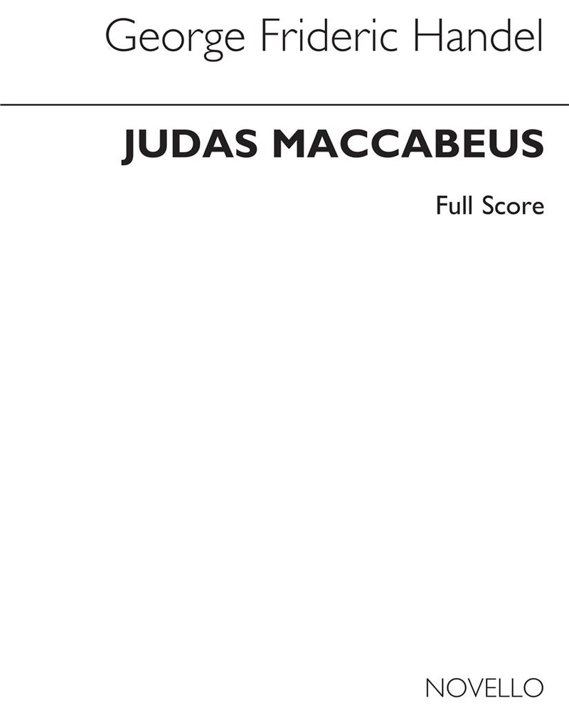 Judas Maccabaeus (Channon) Full Score