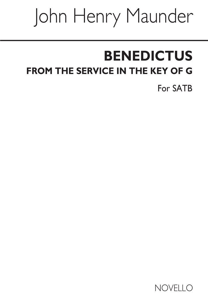 Benedictus in G (Chant Form)