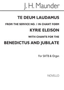 Te Deum (Chant Form) From Service No.1 (See Text)