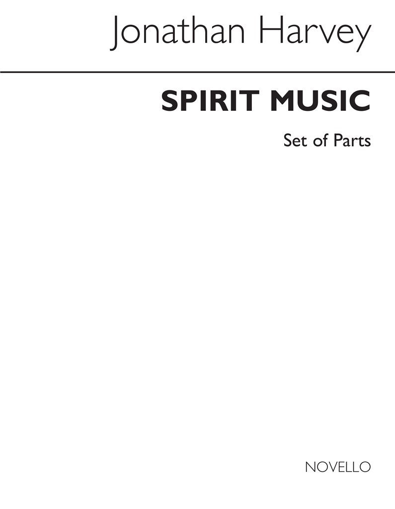 Spirit Music (Cantata X) Clarinet Parts