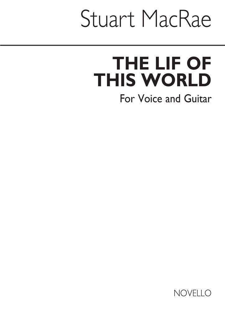 The Lif of This World (Vocal and Guitar)